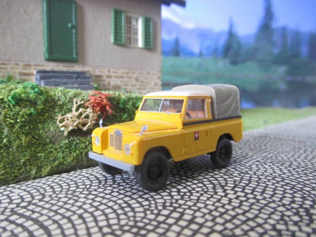 Land Rover 88 - Brekina Starmada PTT Zwitserland, Ophalen of Verzenden, Zo goed als nieuw, Auto, Brekina
