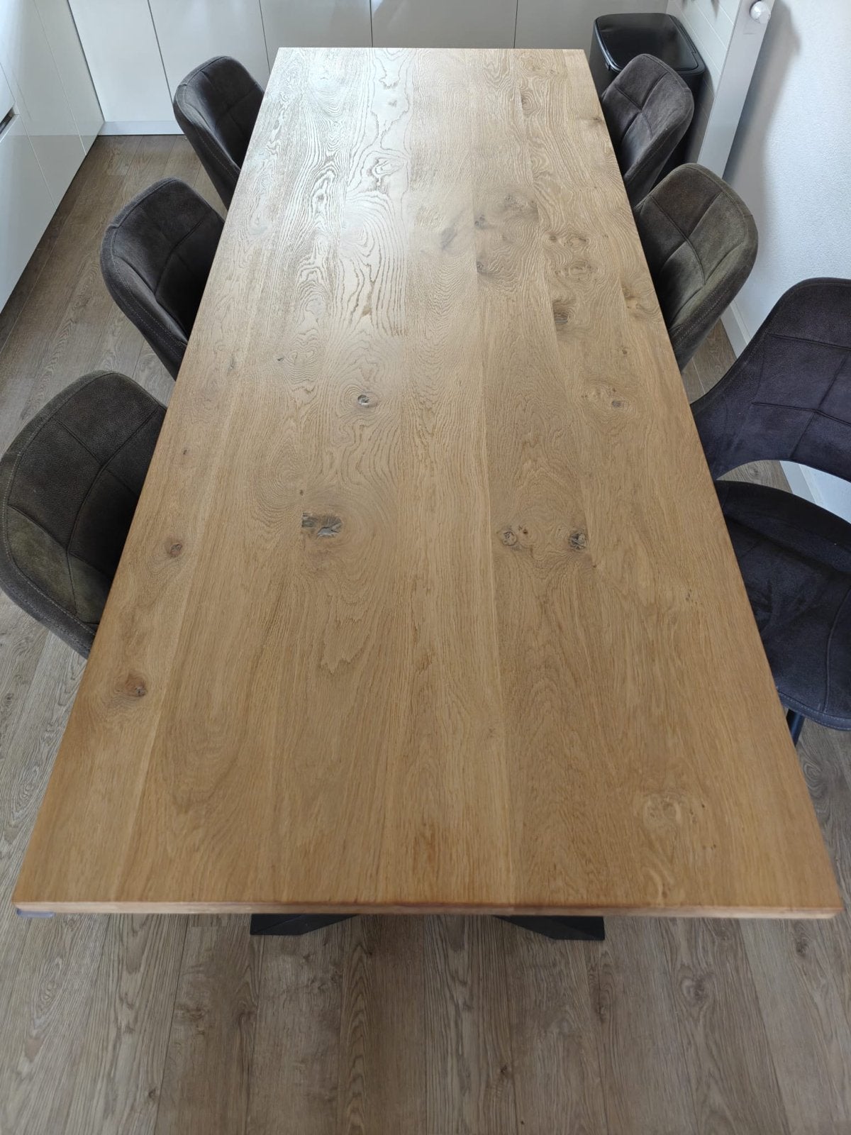 Magna Eiken Eettafel Rechthoekig 240x90 van Piet Klerkx zgan, Huis en Inrichting, Tafels | Eettafels, Ophalen, Eikenhout, 200 cm of meer