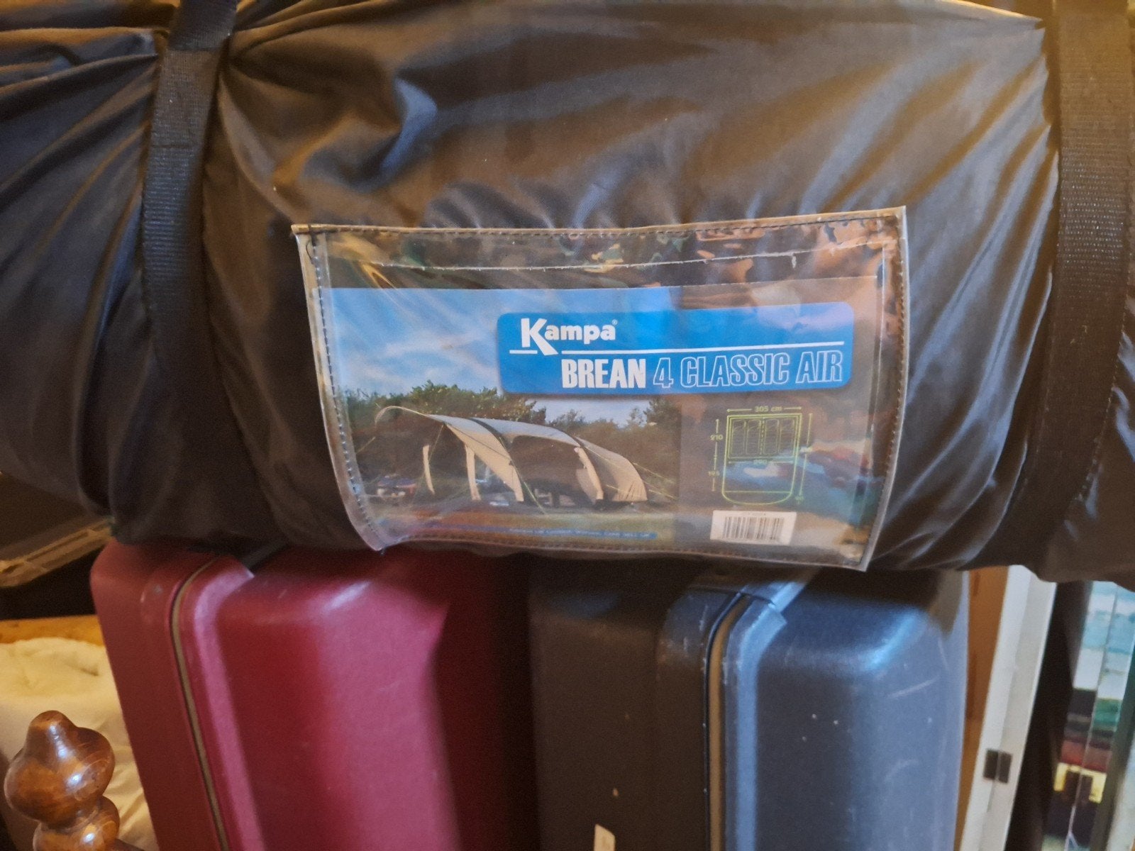 Kampa Brean 4 Classic Air opblaasbare tent 4 personen, Ophalen, Zo goed als nieuw, Tot en met 4
