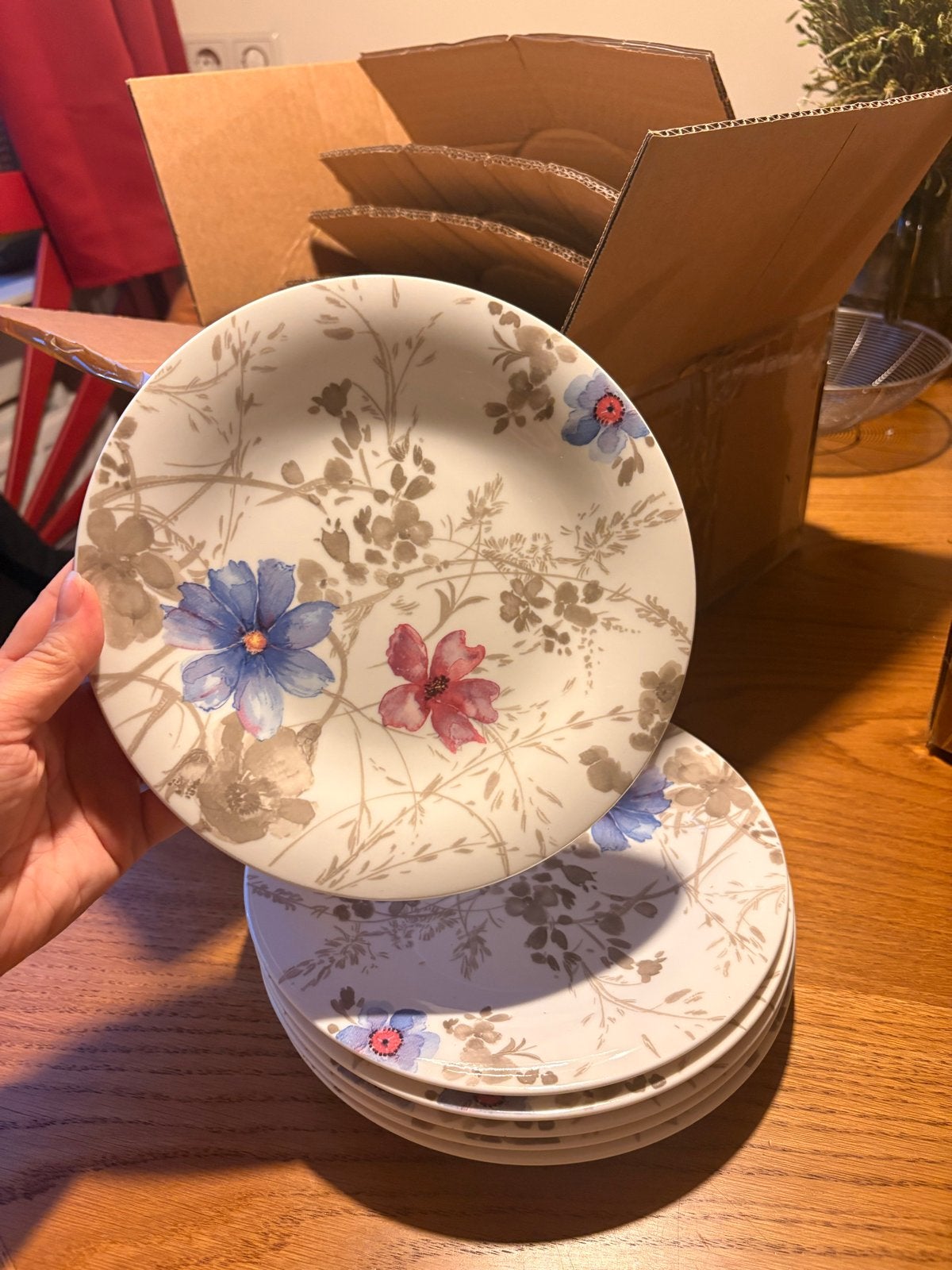 Villeroy & Boch Mariefleur Gris Ontbijtborden (6 st.), Gebruikt, Villeroy & Boch, Ophalen of Verzenden, Bord(en)