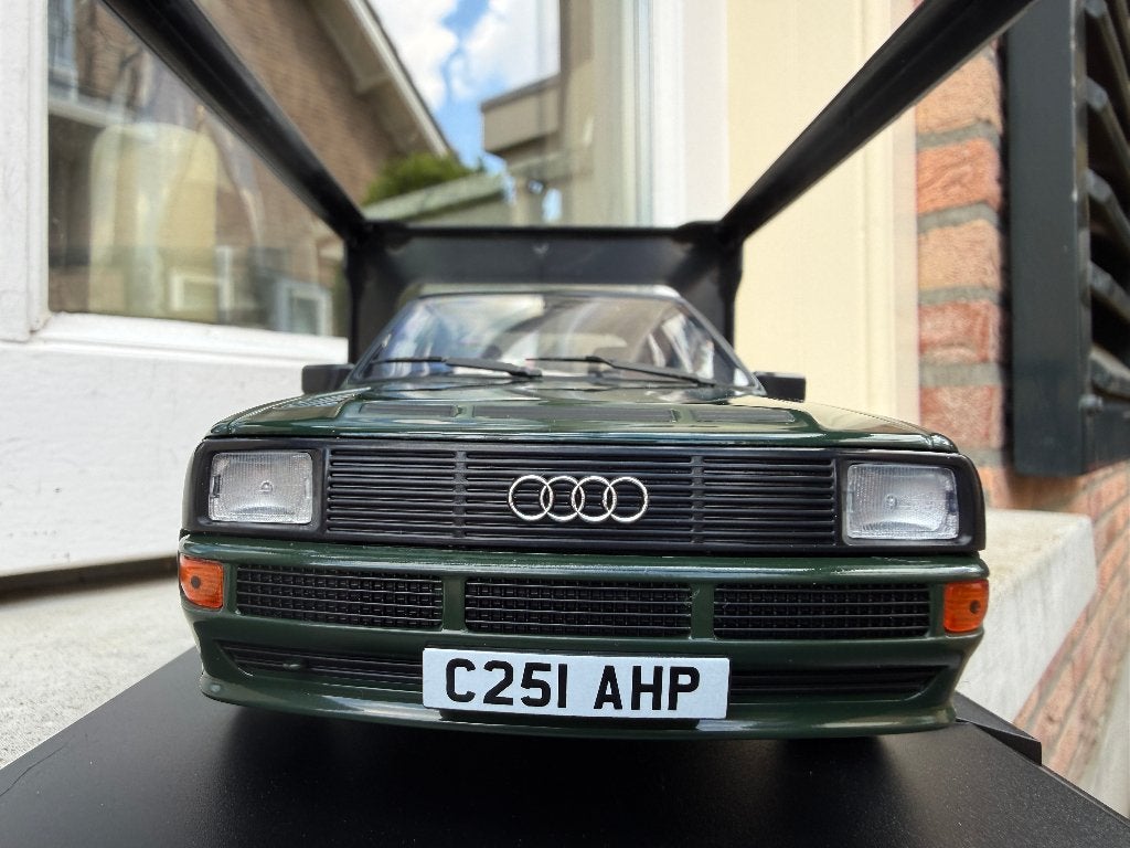 1:18 Audi Sport Quattro SWB groen 1985 Norev 188317, Hobby en Vrije tijd, Modelauto's | 1:18, Auto, Norev, Norev, Zo goed als nieuw