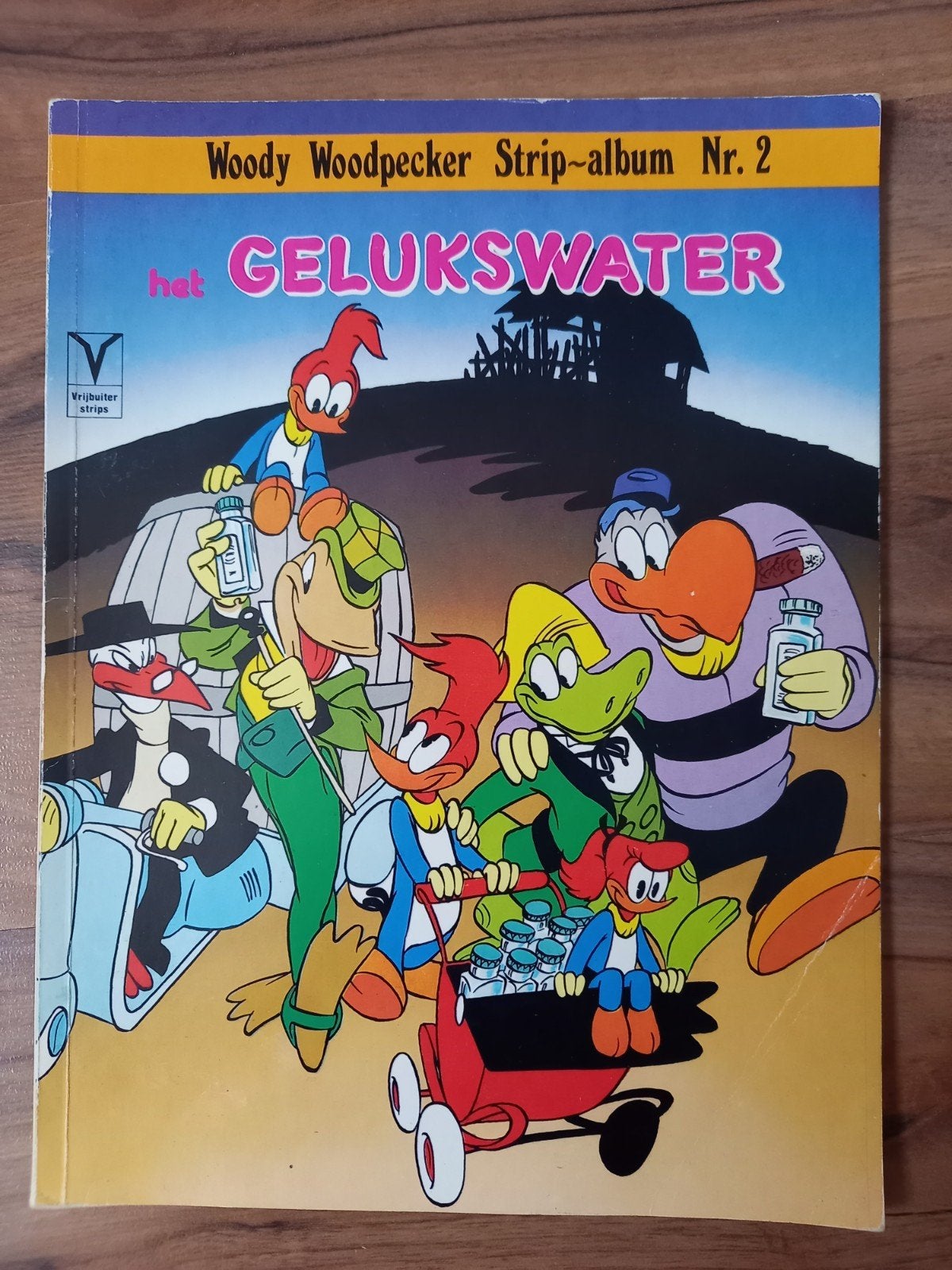 Woody woodpecker strip-album  ,nr 2
, Het gelukswater
(1979), Boeken, Stripboeken, Ophalen of Verzenden, Gelezen