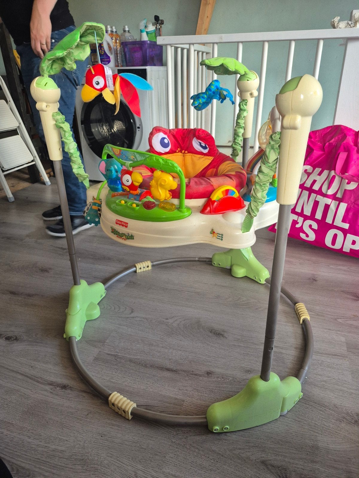 Fisher-Price Rainforest Jumperoo - Baby Activiteitencentrum, Kinderen en Baby's, Ophalen, Gebruikt, Overige typen, Met licht