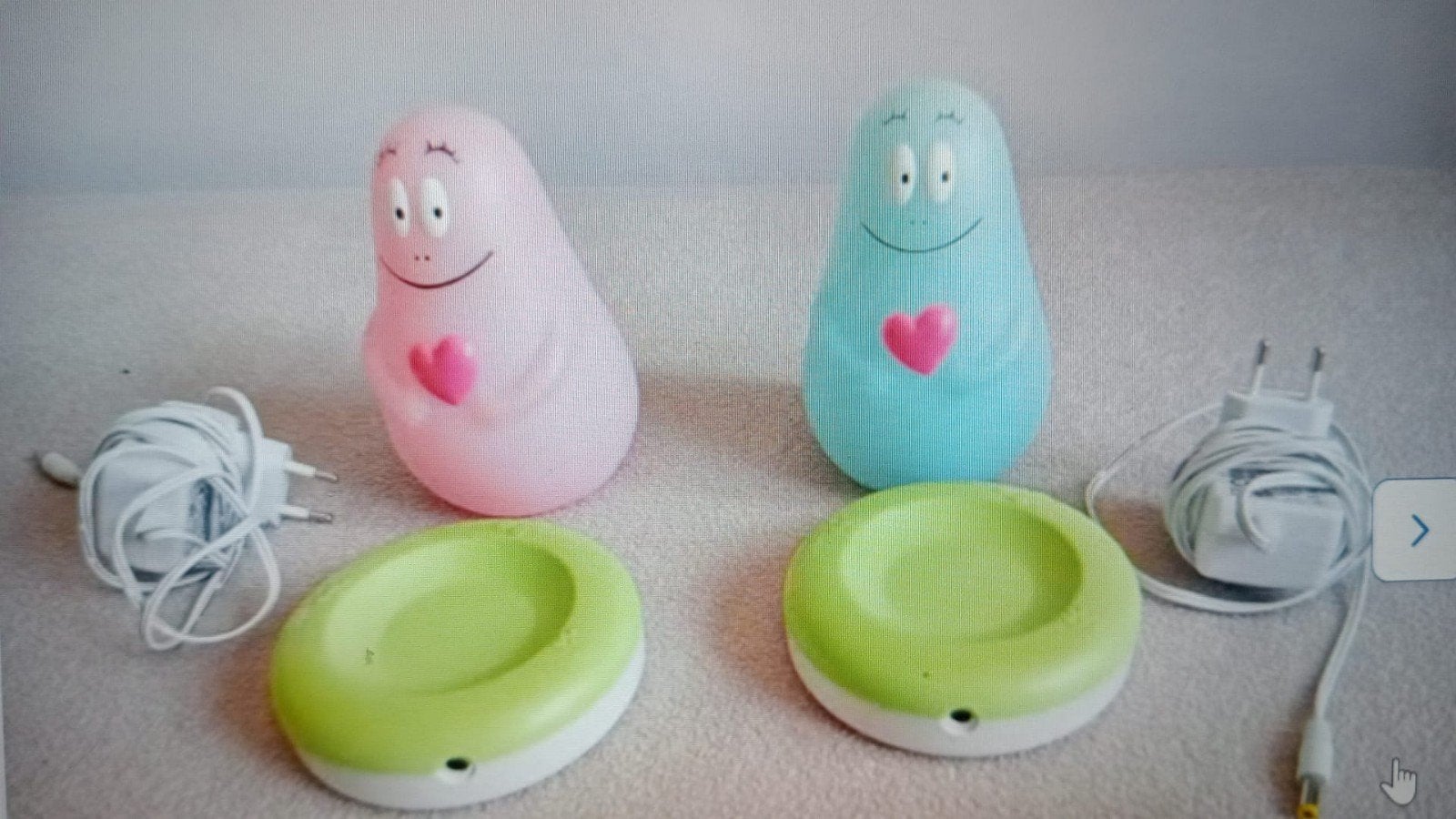 Barbapapa nachtlampje Roze, Ophalen of Verzenden, Gebruikt, Meerkleurig, Kunststof