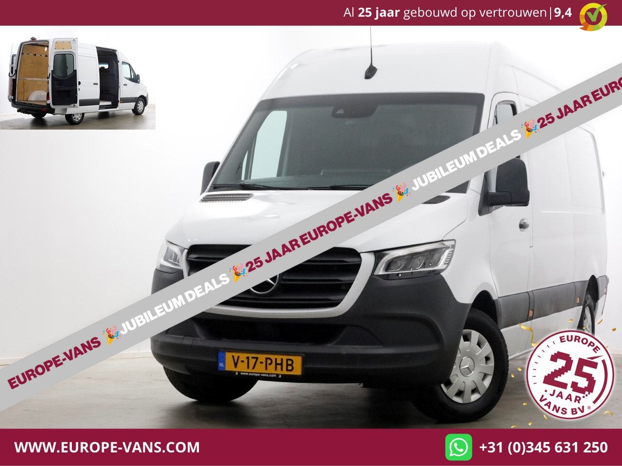 Mercedes-Benz Sprinter 319 CDI 3.0 V6 190pk E6 L2H2 7G Autom, Automaat, Achterwielaandrijving, Gebruikt, Euro 6