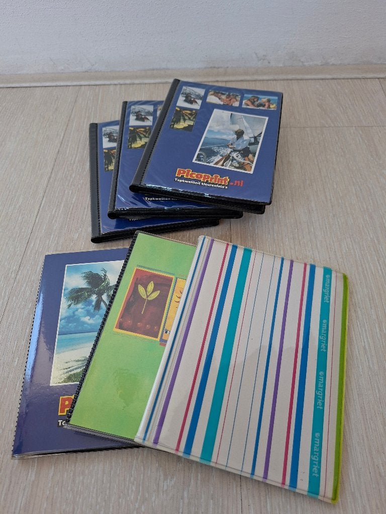 Diverse fotoalbums (insteek albums) 6x, Gebruikt, Overige merken, Meerkleurig, Ophalen of Verzenden