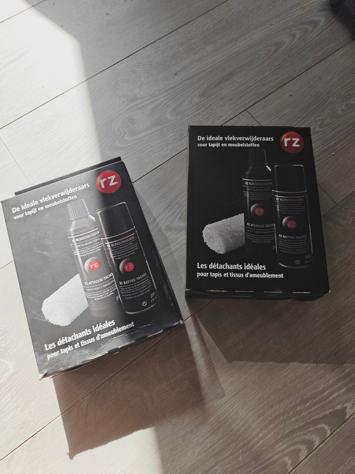 2 Nieuwe RZ Vlekkenboxen - Tapijt en Meubelstof Reiniger, Ophalen of Verzenden, Schoonmaakmiddel