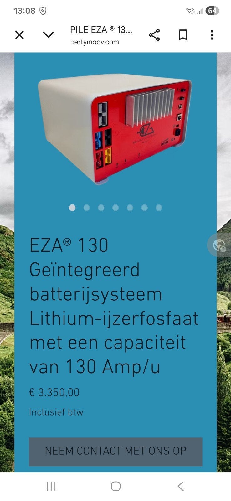EZA  Lithium Accu en omvormer, Ophalen, Gebruikt