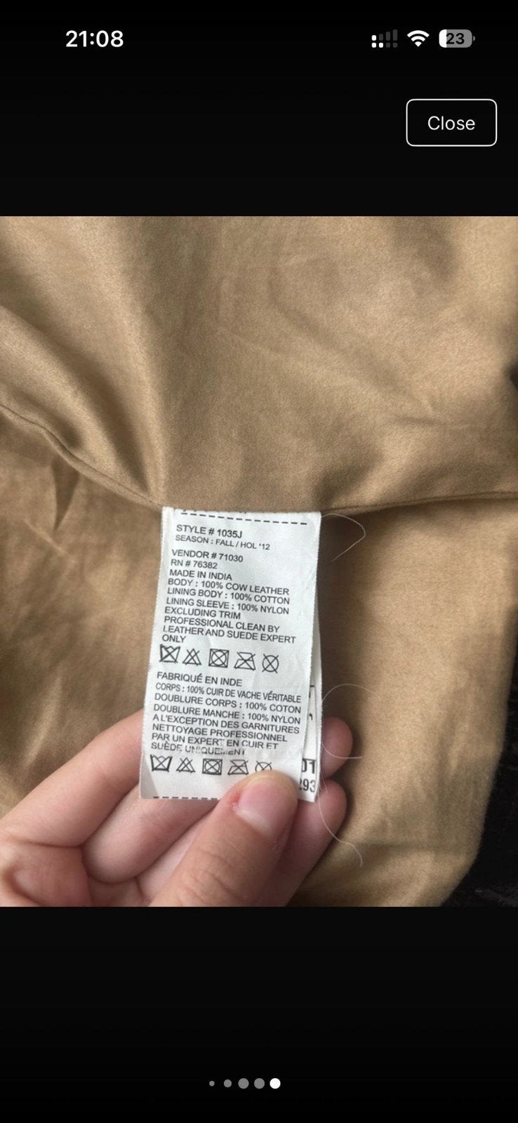 Timberland Echt Koeienhuid Leren Jas - Maat M, Ophalen, Zo goed als nieuw, Maat 48/50 (M), Timberland