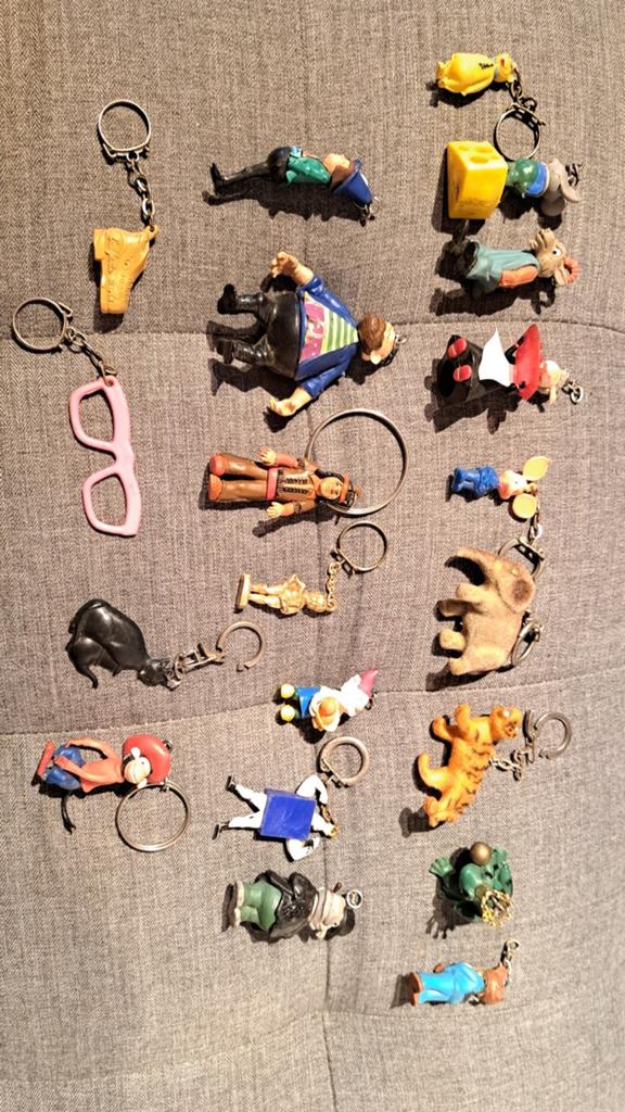 Vintage sleutelhangers, Verzamelen, Sleutelhangers, Ophalen of Verzenden, Gebruikt