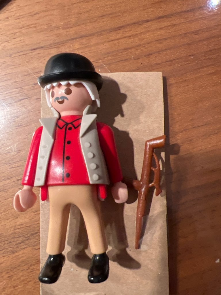 Playmobil oude opa met wandelstok, Ophalen of Verzenden, Gebruikt