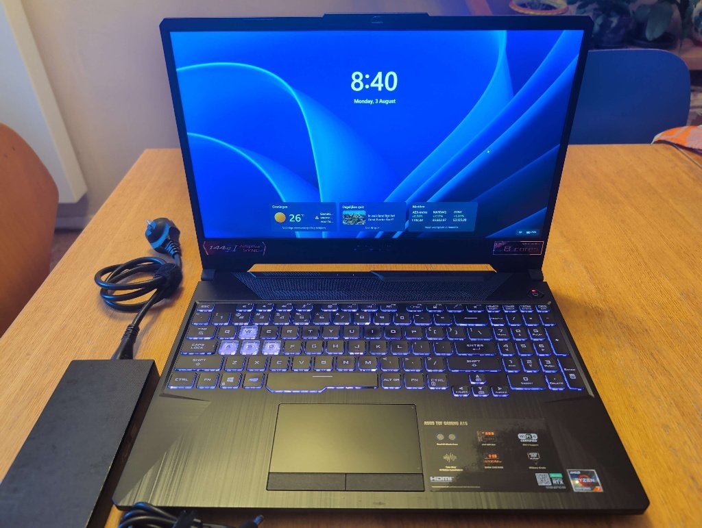 Asus gaming laptop, Ophalen, Gebruikt, Met videokaart, Ryzen 7 5800H