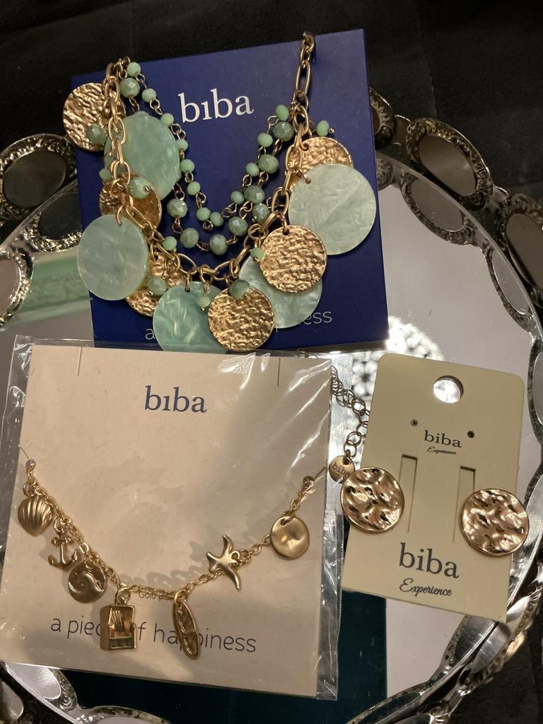 Nieuwe biba set ibiza stijl ketting oorbellen en armband, Ophalen of Verzenden, Zo goed als nieuw, Overige materialen