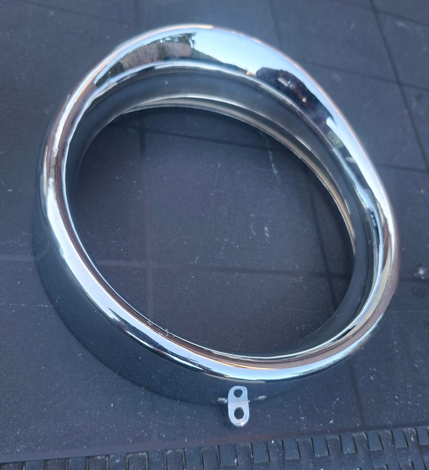 Harley davidson softail / heritage Fatboy koplamp trim rand, Ophalen, Gebruikt