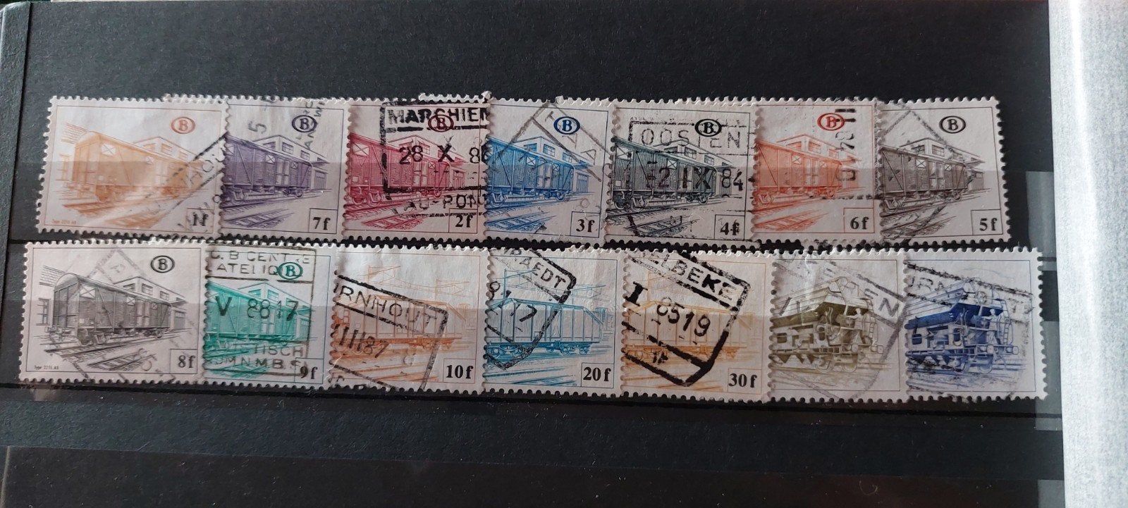 Belgische spoorwegen, Postzegels en Munten, Postzegels | Europa | België, Ophalen of Verzenden, Gestempeld