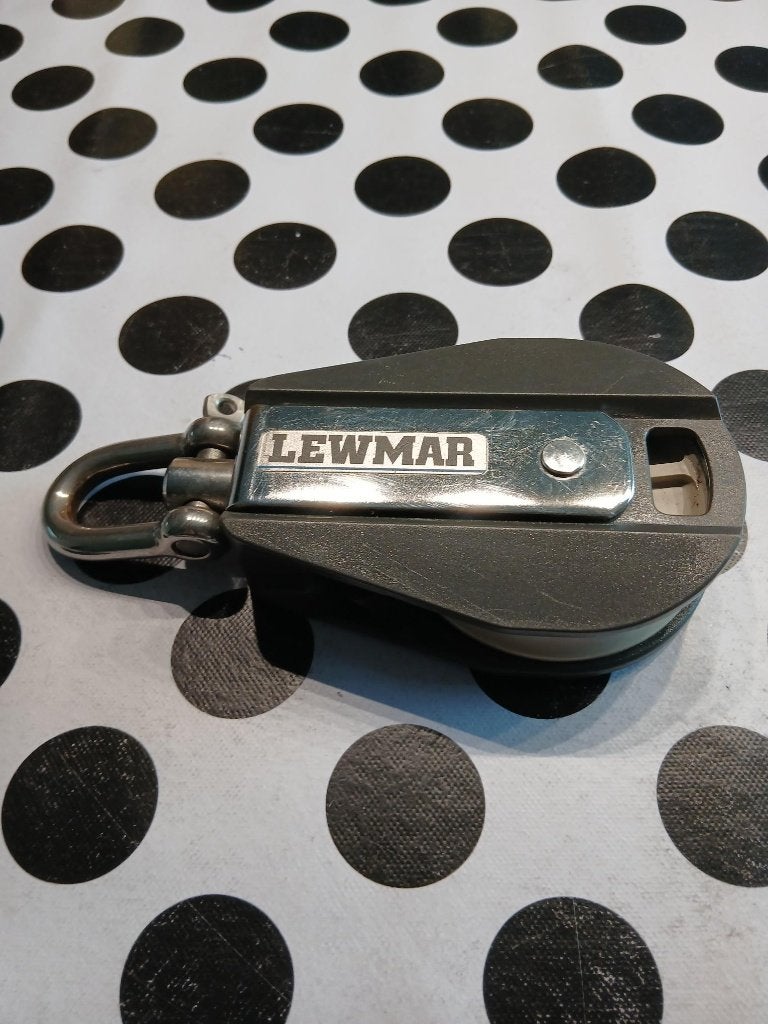 Nieuw LEWMAR BLOK 16 mm lijn 80 mm schijfdiameter, Watersport en Boten, Ophalen of Verzenden, Nieuw, Lijn of Blok