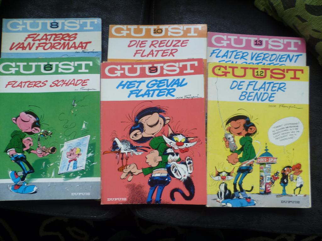 GUUST FLATER 7 albums, Meerdere comics, Ophalen, Gelezen, Europa