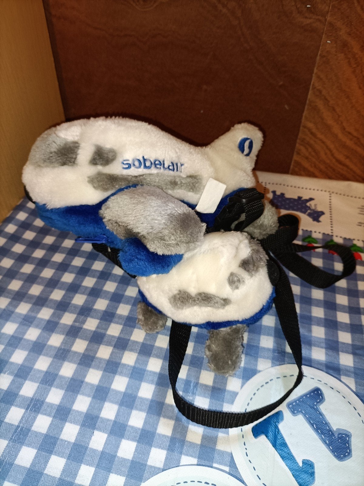 Vliegtuig rugtas knuffel Sobelair, Ophalen of Verzenden, Zo goed als nieuw, Overige typen