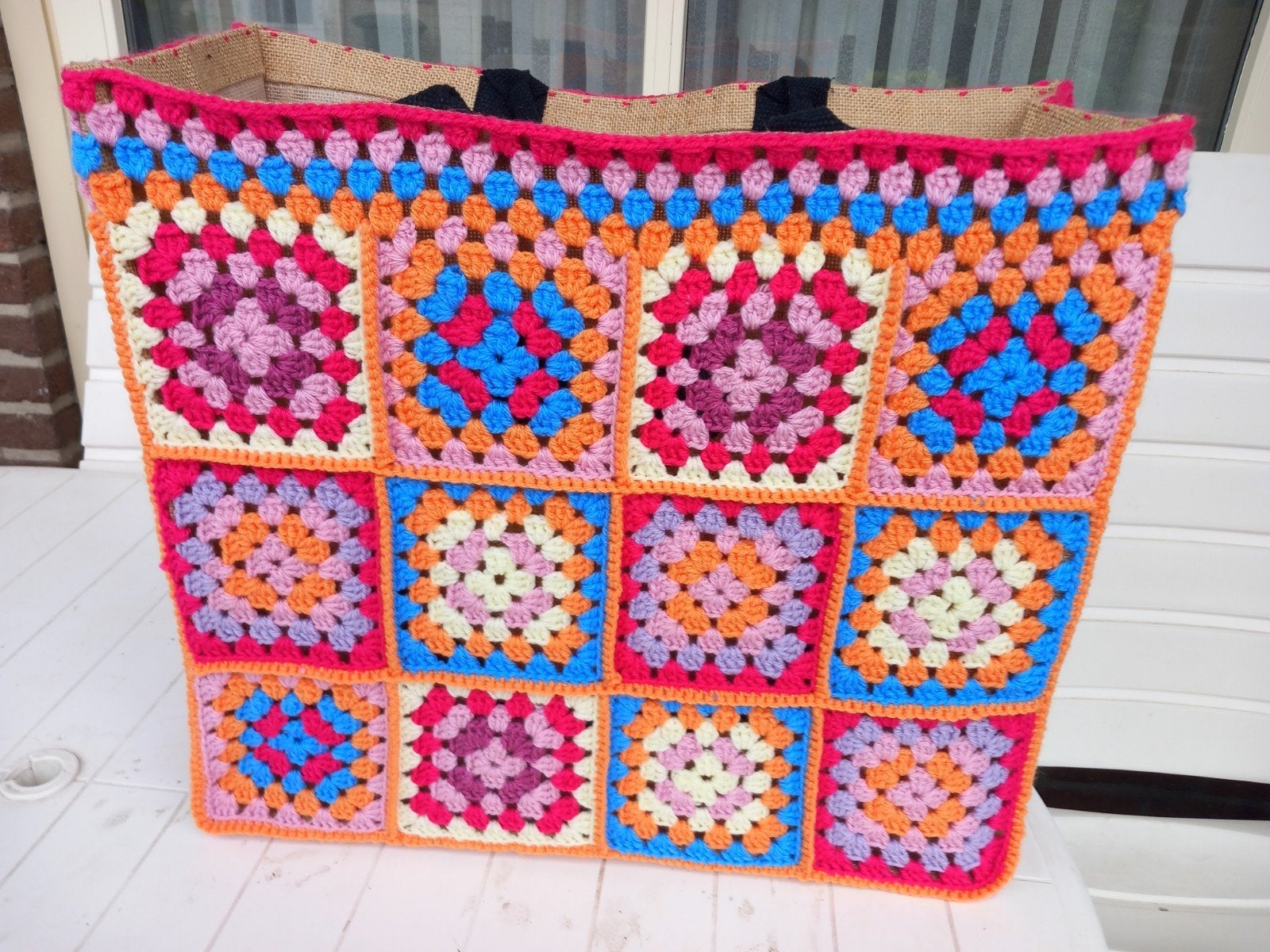 Granny square strandtas  / shopper extra groot, Ophalen of Verzenden, Nieuw