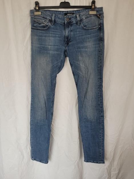 Stoere spijkerbroek W31 L34 merk Replay model Luz, Blauw, ., Ophalen of Verzenden, Zo goed als nieuw