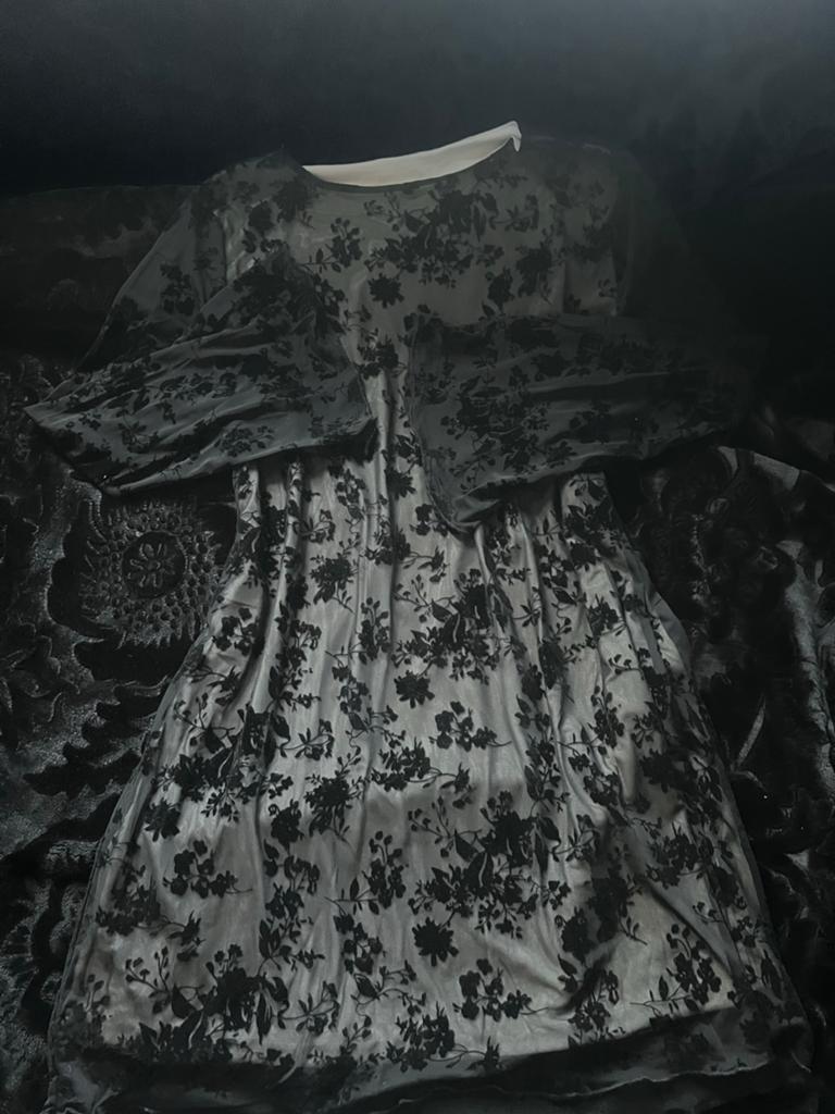 Zwarte lace gothic jurk - Maat L-XL, Ophalen, Zo goed als nieuw