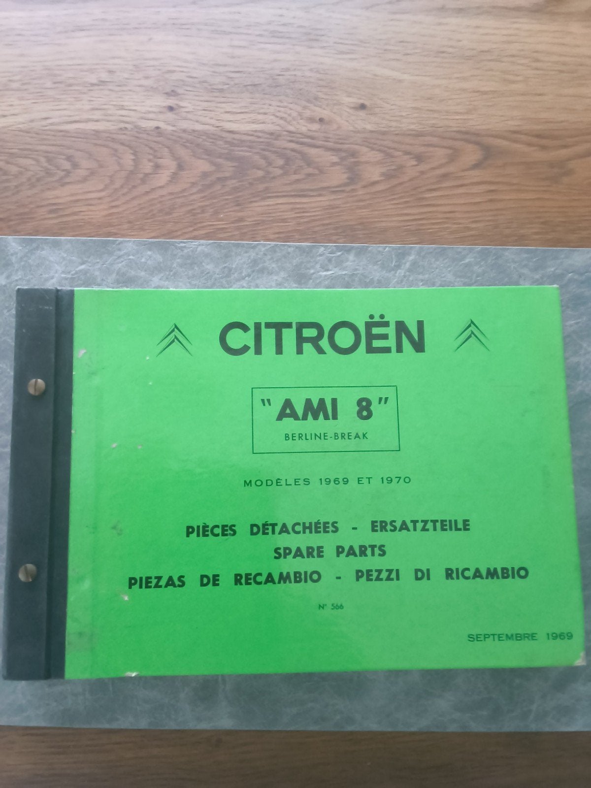 Onderdelenboek Citroën AMI 8 Berline/Break, Ophalen