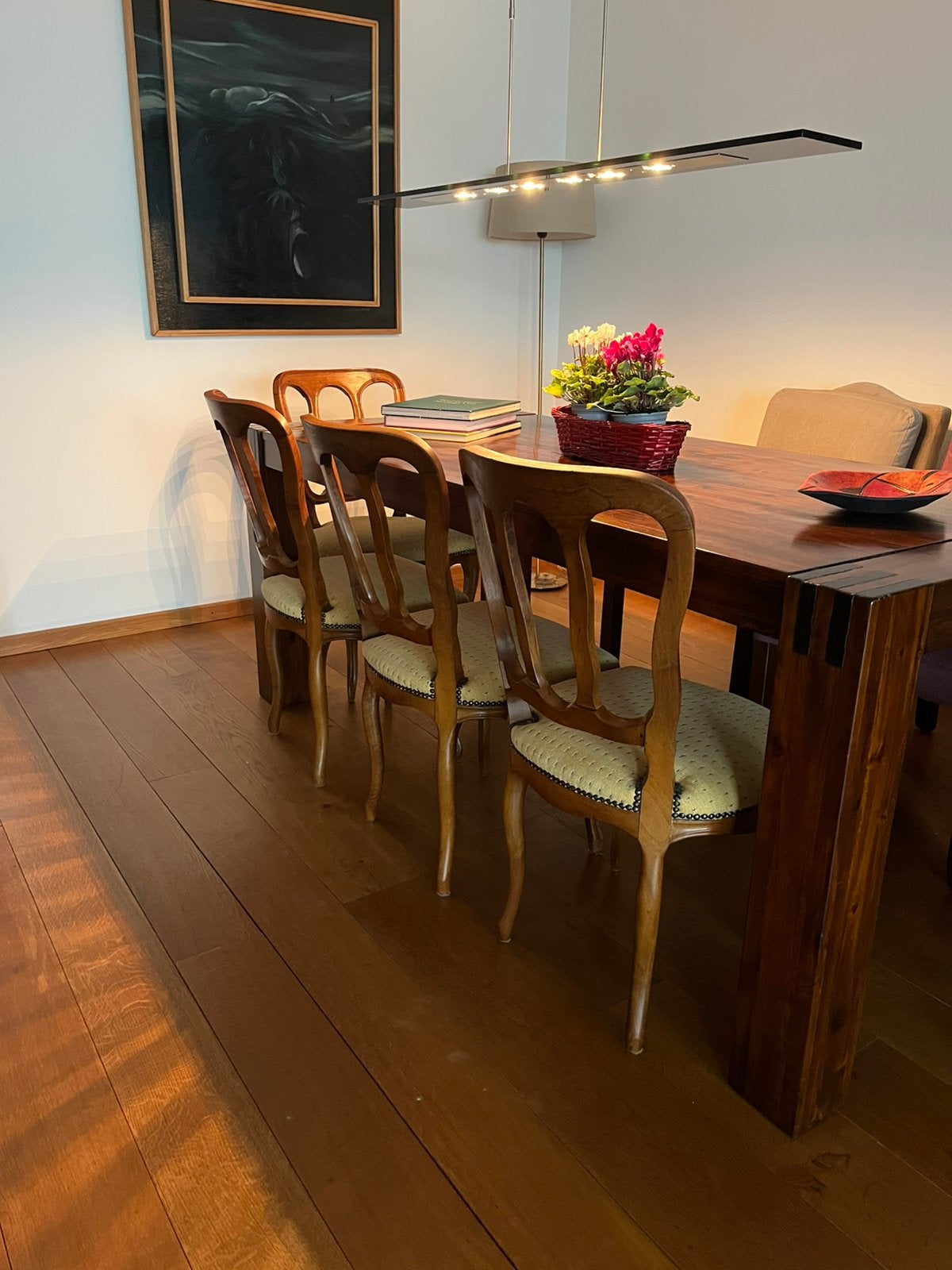 Vintage eetkamerstoelen (jaren 60), Ophalen, Hout, Vintage, Zo goed als nieuw