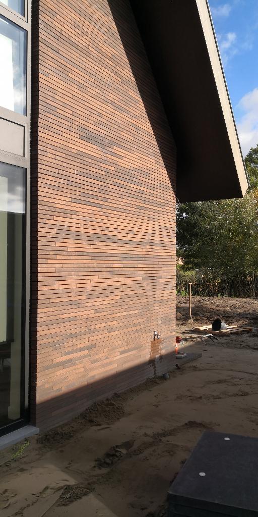 2 pallets MBI GeoStylistix - slanke gevelstenen, Doe-het-zelf en Verbouw, Metselstenen, Zo goed als nieuw, Bakstenen, Ophalen