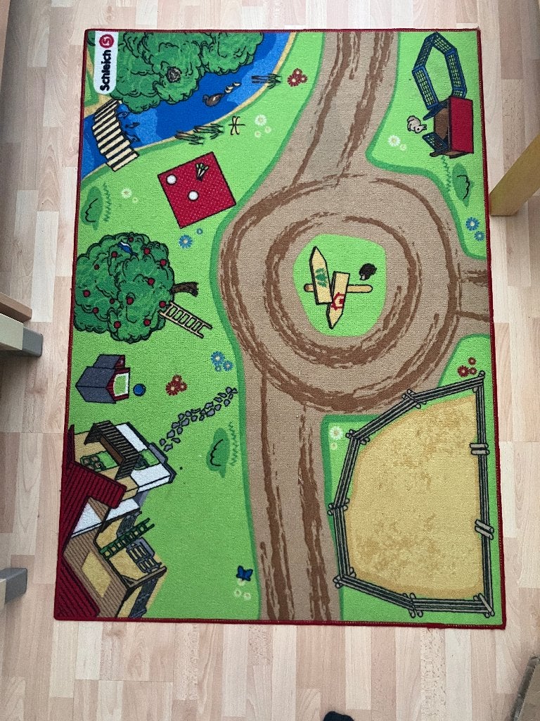 Schleich vloerkleed boerderij, Ophalen, Gebruikt