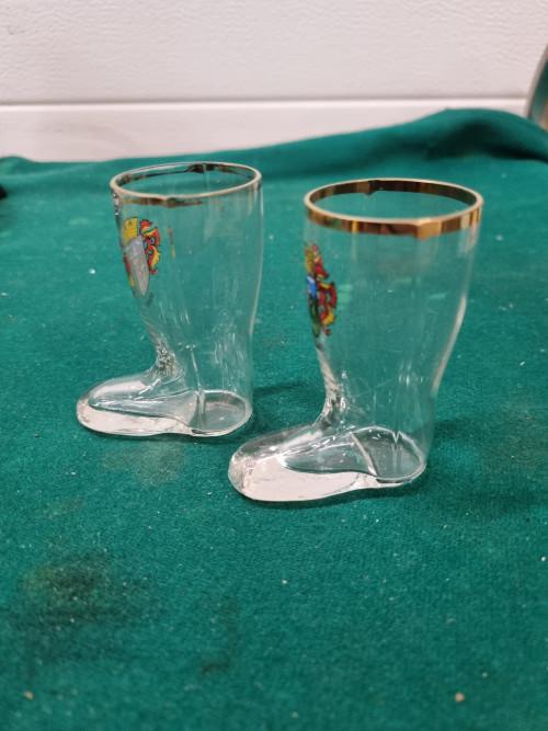 borrelglaasjes laarzen gorwihl, Verzamelen, Glas en Borrelglaasjes, Ophalen of Verzenden, 'T Olde Gre-j, Info@toldegrej.nl, Endepoelstraat 20f Didam