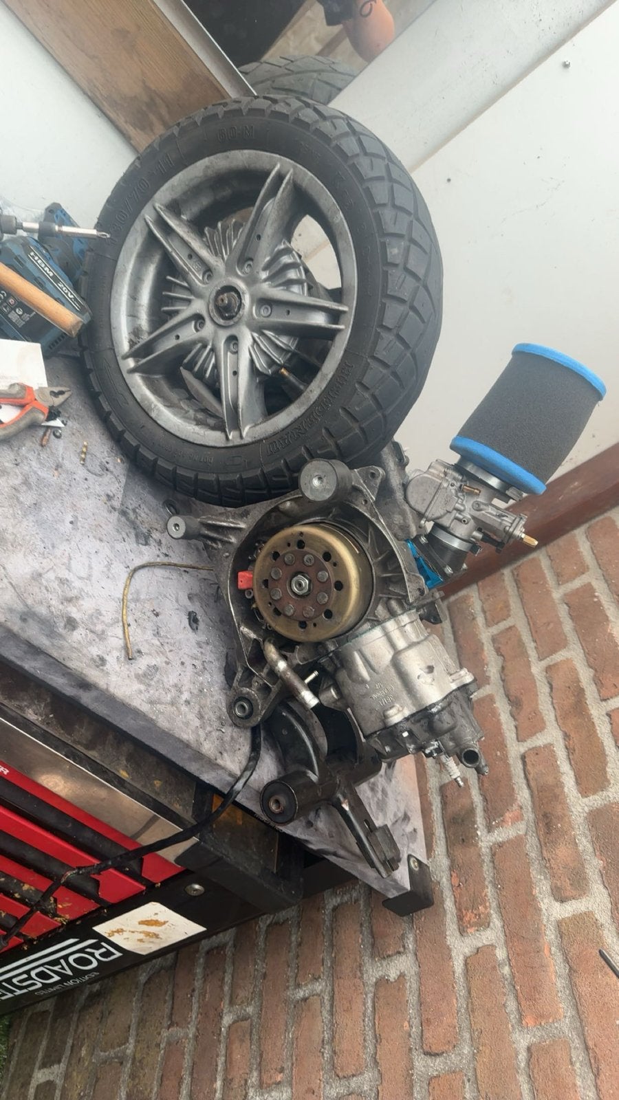 Zip 180cc stage 1 zonder 123, Fietsen en Brommers, Brommeronderdelen | Scooters, Ophalen, Gebruikt, Blok, Piaggio