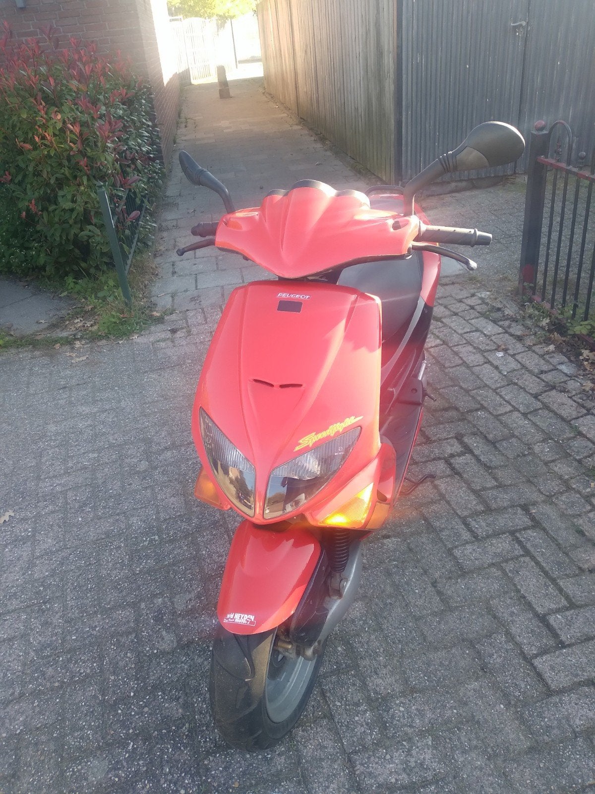 Peugeot Speedfight 1 Scooter - Rood, Goede Staat, Fietsen en Brommers, Ophalen, Tweetakt, Gebruikt, Maximaal 45 km/u