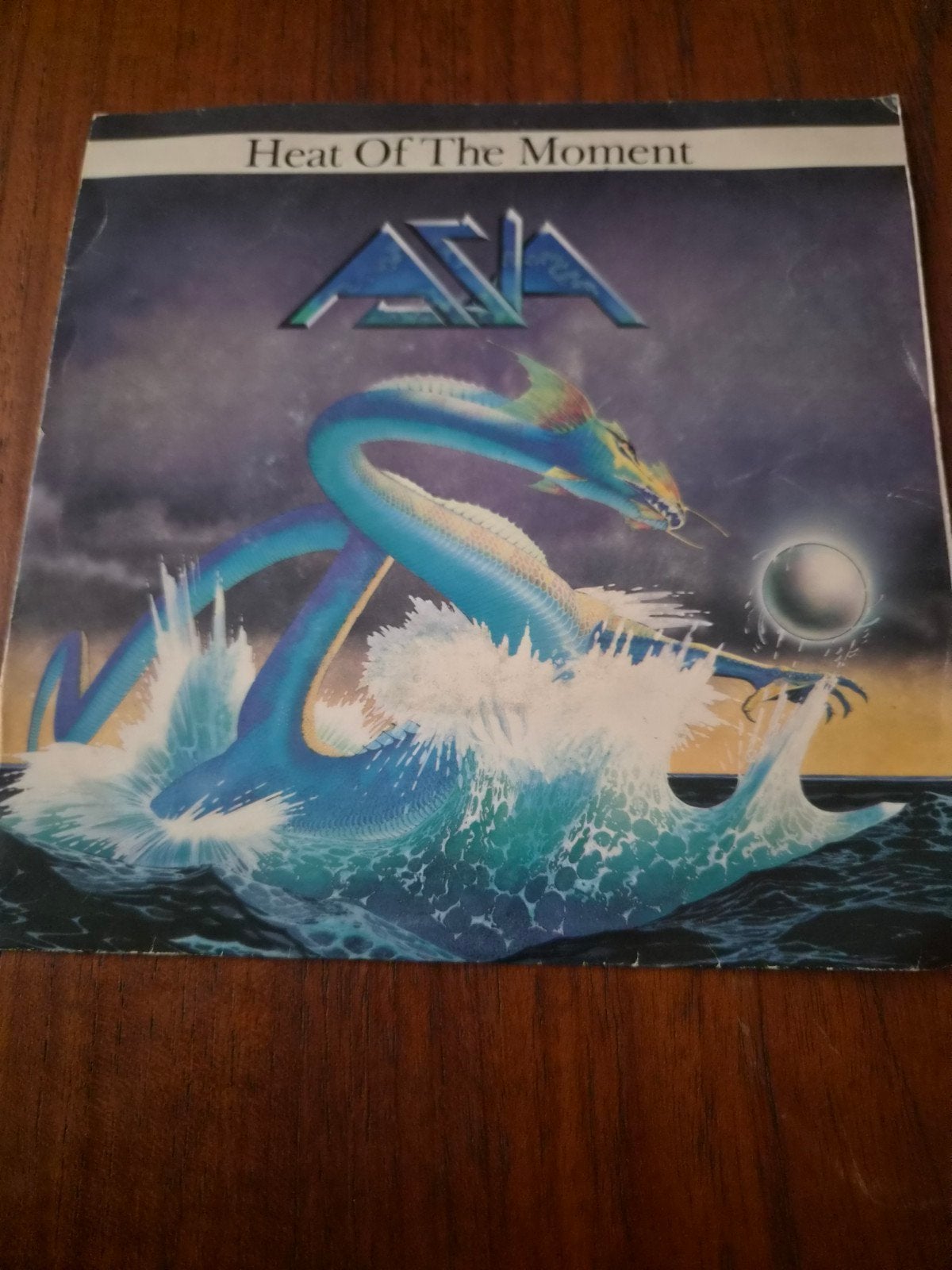Asia - Heat Of The Moment (Vinyl Single), Gebruikt, Originele persing, 7 inch, Ophalen of Verzenden