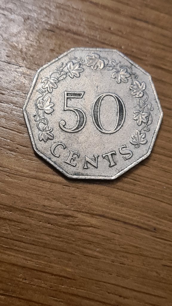 Malta - 50 Cents 1972 (D2), Verzenden, Overige landen, Losse munt