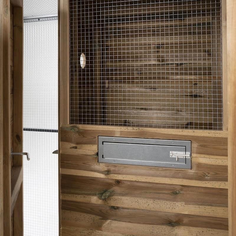 Volière Thomas met houten nachthok aluminium vlucht Nachthok, Ophalen of Verzenden, Nieuw, Aluminium, Volière