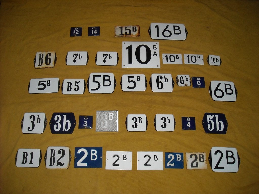 oud huisnummer 1b 2b 3b 4b 5b 6b 7b 10b 12b 14b 15b 16b b 10, Ophalen of Verzenden