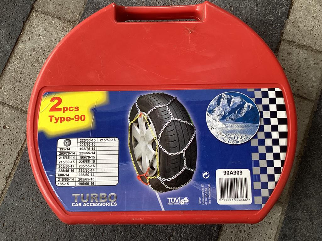 Wintersport ? 2x sneeuwkettingen Type 90 oa voor BMW 318 /20, Ophalen of Verzenden, Gebruikt