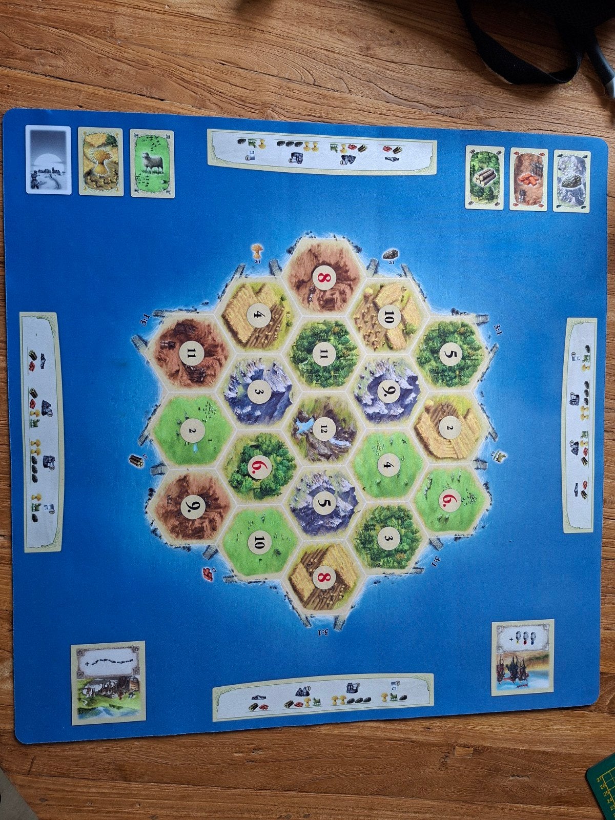Catan Playmat Scenario Gold, Drie of vier spelers, Ophalen of Verzenden, Zo goed als nieuw, Playmats