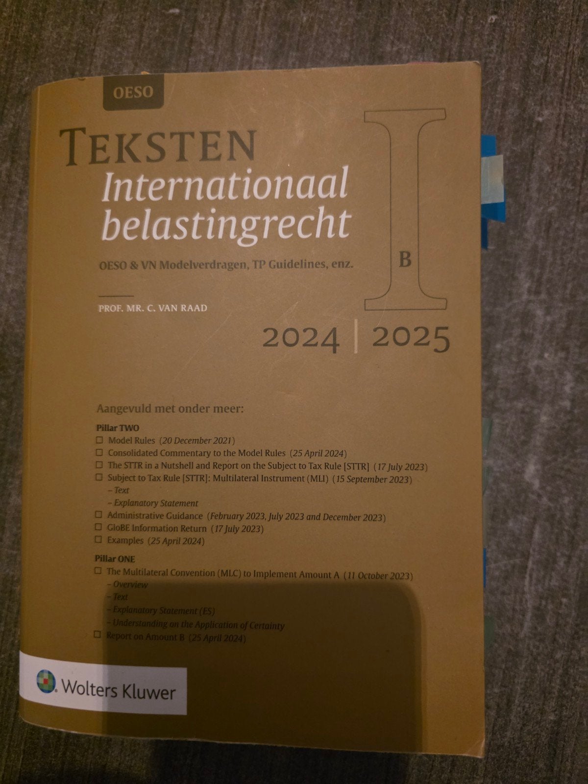 TEKSTEN internationaal belastingrecht, Ophalen of Verzenden, Zo goed als nieuw, Management