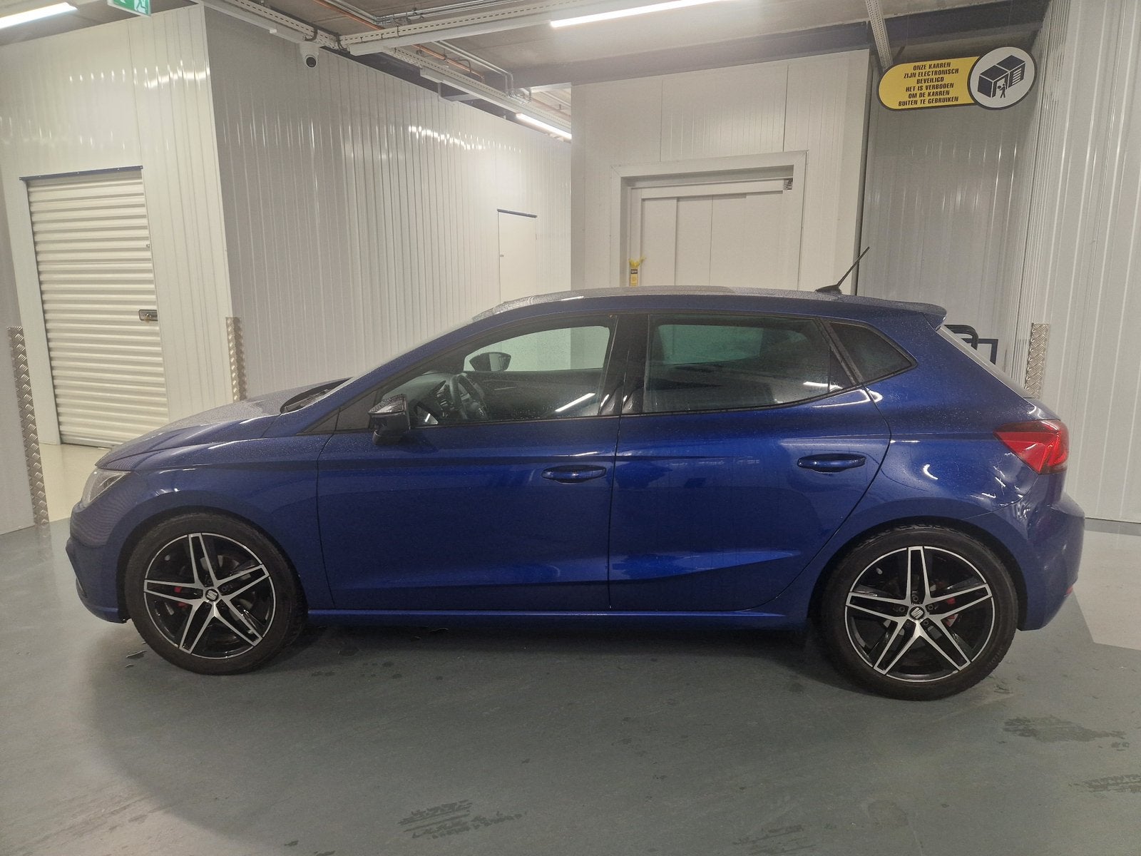Seat Ibiza 1.0 TSI 115pk Dsg-7 2020 Blauw, Auto's, Zwart, 580 kg, Leder en Stof, USB