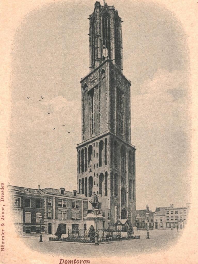 950861 Utrecht Domtoren Nette oude kaart Onbeschreven, Ophalen of Verzenden, Voor 1920, Ongelopen, Utrecht