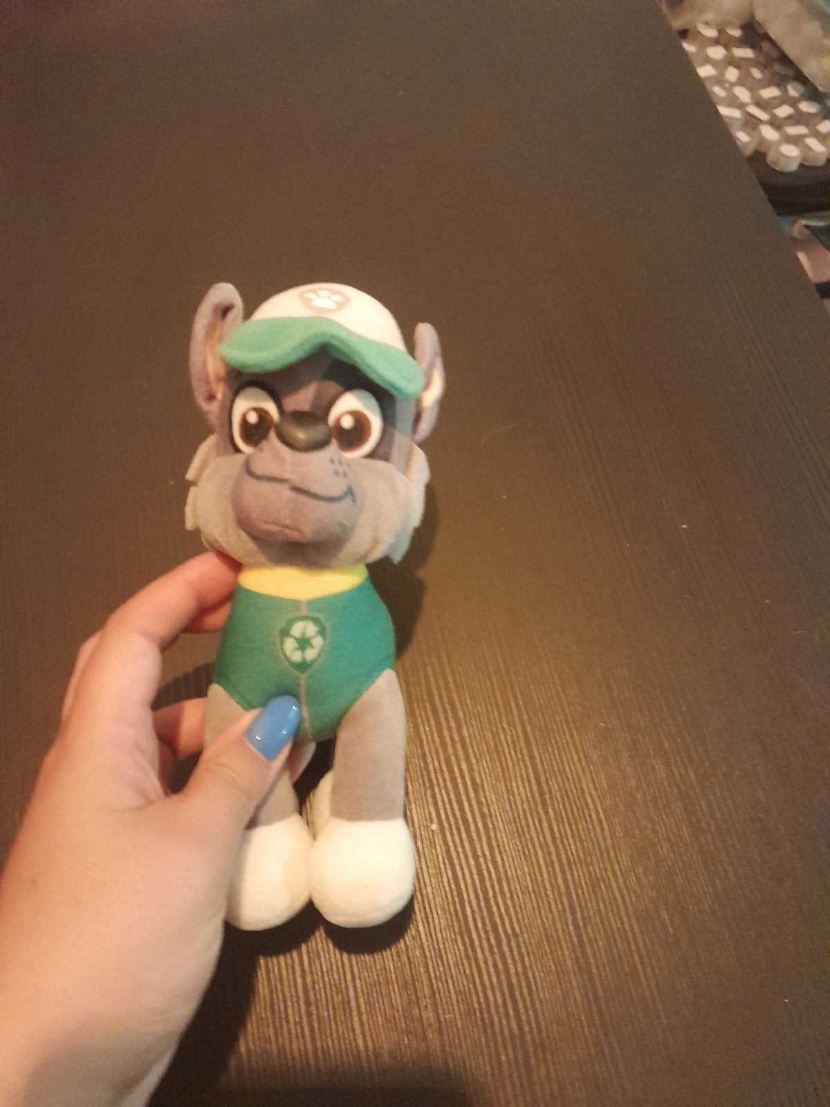 Paw Patrol Rocky knuffel, Overige merken, Grijs, Zo goed als nieuw, Middelgroot (20 tot 80 cm)