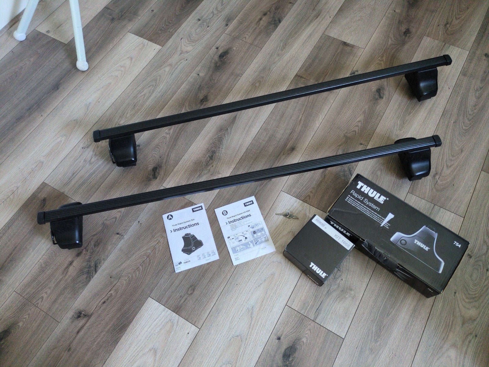 Thule Rapid System 754 en 1668 dakdragerset, Ophalen