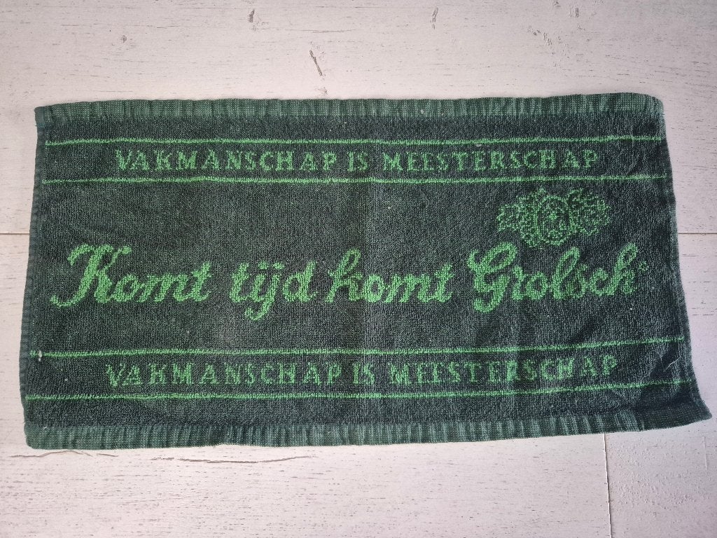 Te koop: Grolsch bardoekje / gastendoekje, mancave, Verzamelen, Biermerken, Ophalen of Verzenden, Zo goed als nieuw, Overige typen