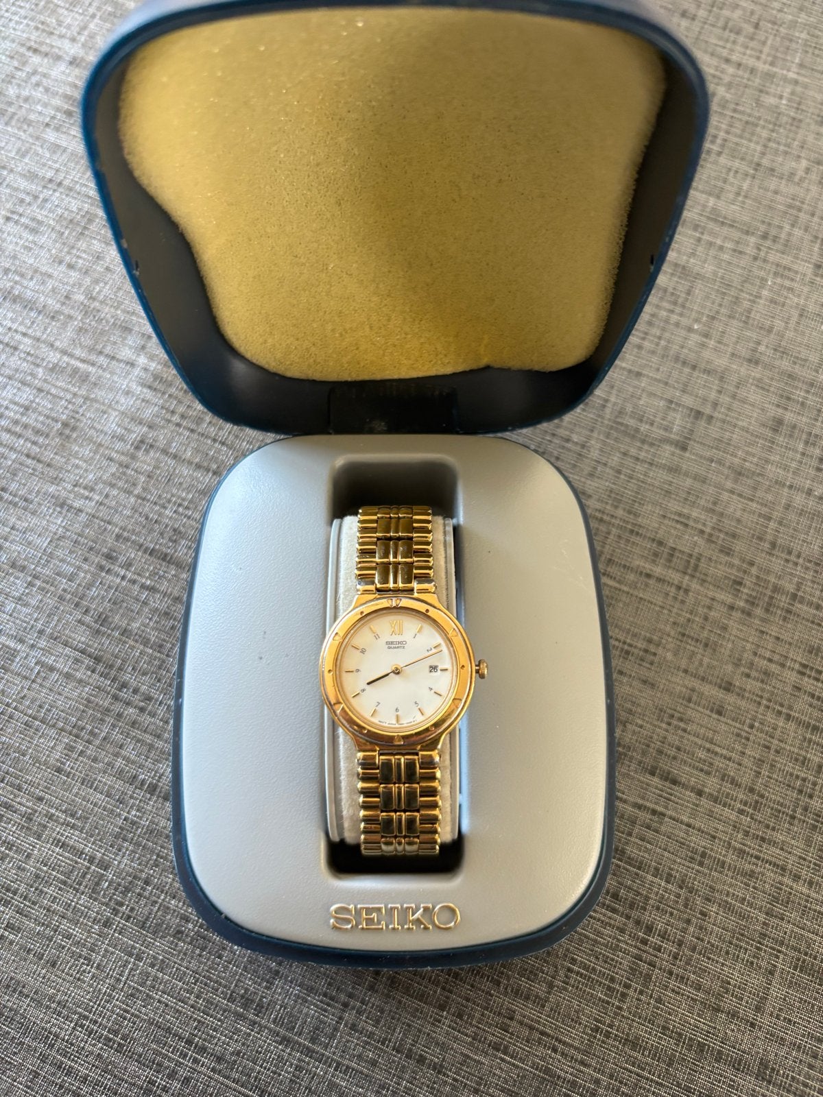 Goudkleurig Seiko dameshorloge - Werkt perfect!, Ophalen, Seiko, Gebruikt, Polshorloge