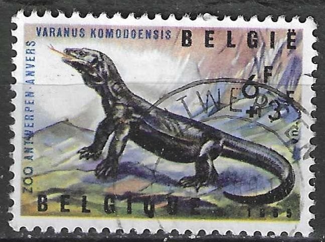 Belgie 1965 - Yvert/OBP 1347 - Een Komodovaraan (ST), Verzenden, Gestempeld