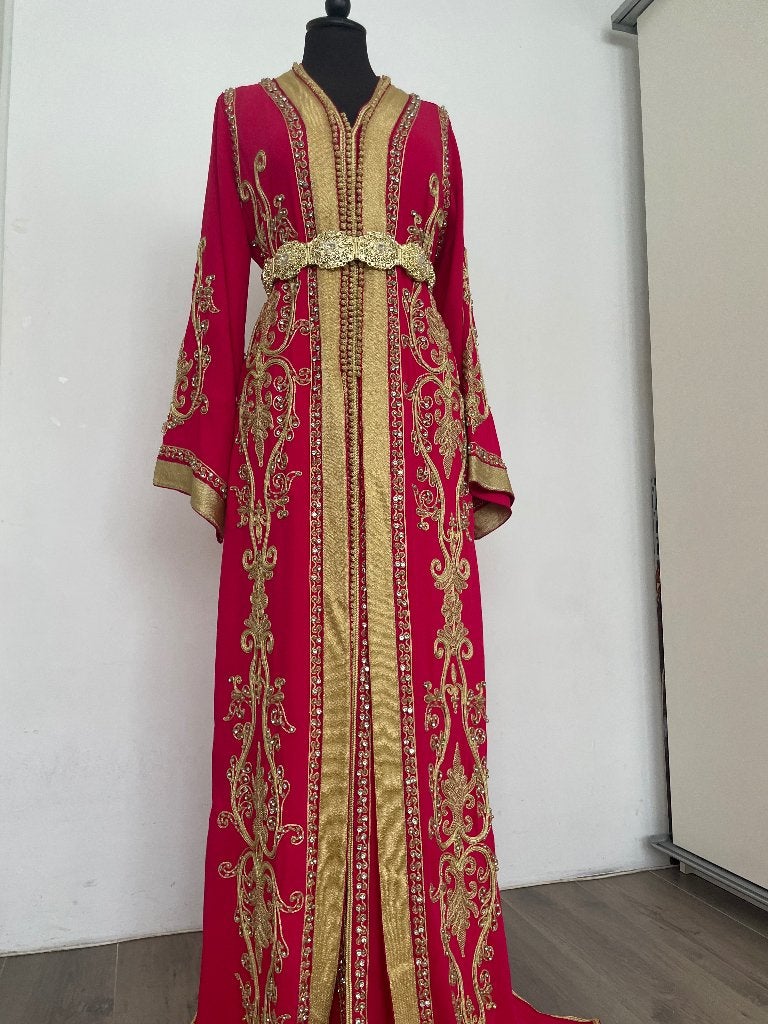 Takchita marokkanse jurk, Kleding | Dames, Gelegenheidskleding, Ophalen of Verzenden, Zo goed als nieuw, Maat 38/40 (M), Overige typen