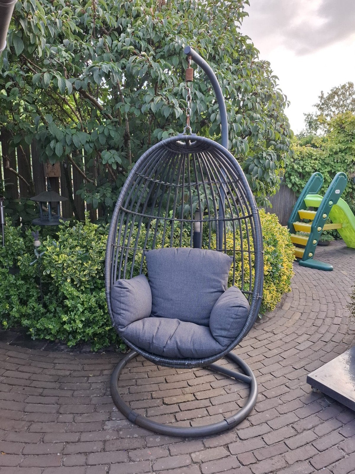 Garden Impressions Hang Ei Panama met uitwasbaar kussen, Ophalen, Gebruikt, Metaal