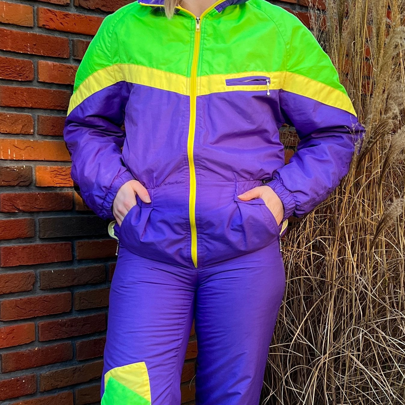 Vintage Retro Skipak XS/S, Kleding | Dames, Wintersportkleding, Ophalen of Verzenden, Gedragen, Maat 34 (XS) of kleiner, Pak