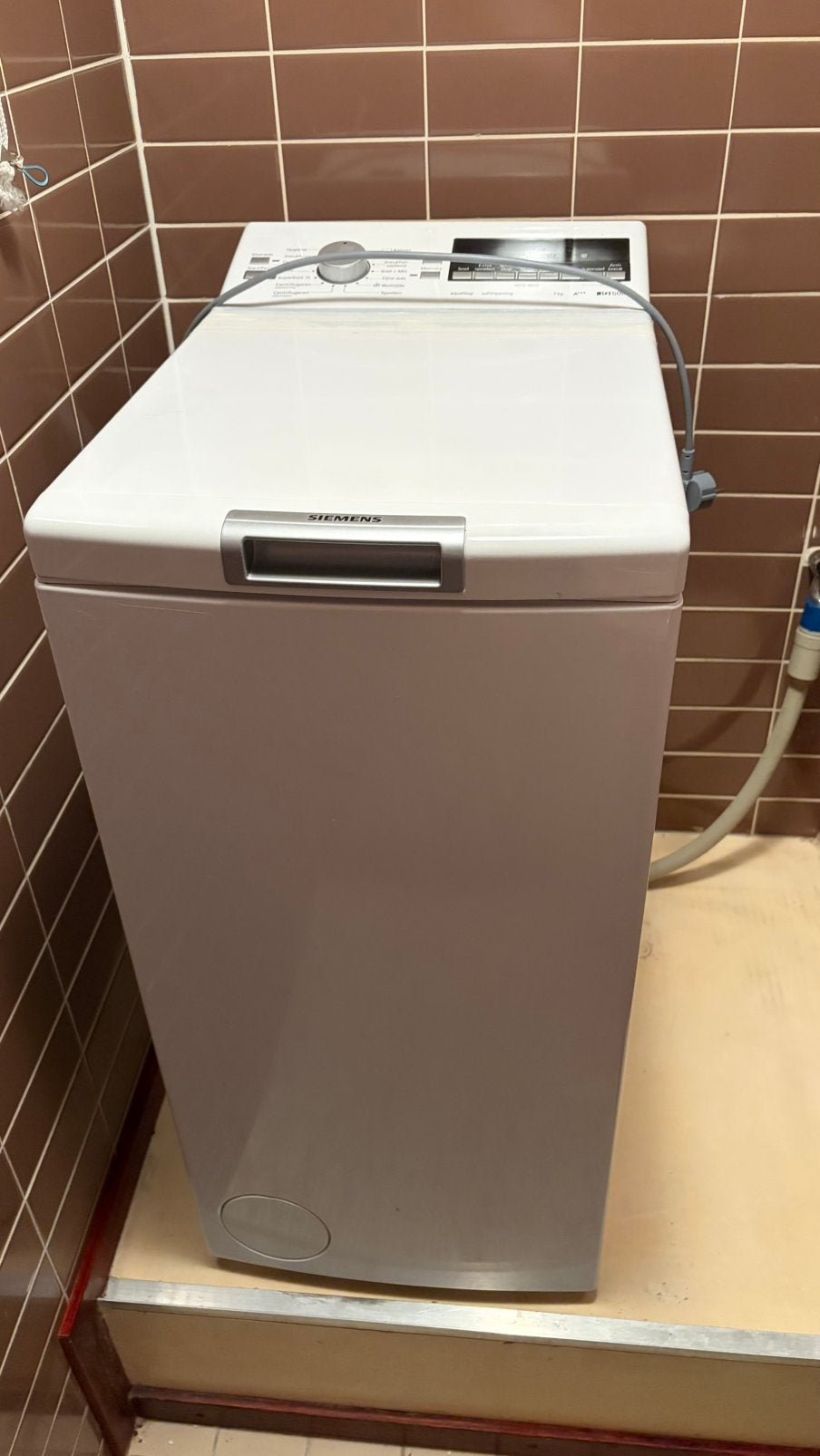 Siemens IQ500 AAA+ 7kg bovenlader, Ophalen, Gebruikt, Bovenlader, 85 tot 90 cm